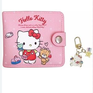 Sanrio Hello Kitty Wallet and Key Chain NEW